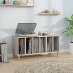 vidaXL Dulap pentru discuri gri sonoma, 100x38x48 cm, lemn prelucrat vidaXL Dulap pentru discuri gri sonoma, 100x38x48 cm, lemn prelucrat