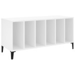 vidaXL Comodă discuri, alb, 100x38x48 cm, lemn prelucrat vidaXL Comodă discuri, alb, 100x38x48 cm, lemn prelucrat