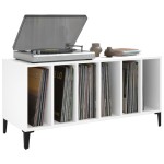 vidaXL Comodă discuri, alb, 100x38x48 cm, lemn prelucrat vidaXL Comodă discuri, alb, 100x38x48 cm, lemn prelucrat
