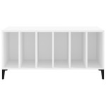 vidaXL Comodă discuri, alb, 100x38x48 cm, lemn prelucrat vidaXL Comodă discuri, alb, 100x38x48 cm, lemn prelucrat