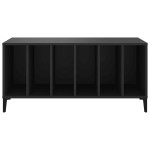 vidaXL Comodă discuri, negru, 100x38x48 cm, lemn prelucrat vidaXL Comodă discuri, negru, 100x38x48 cm, lemn prelucrat