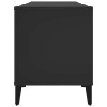 vidaXL Comodă discuri, negru, 100x38x48 cm, lemn prelucrat vidaXL Comodă discuri, negru, 100x38x48 cm, lemn prelucrat