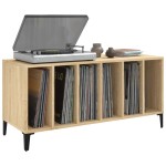 vidaXL Dulap pentru discuri stejar sonoma 100x38x48 cm, lemn prelucrat vidaXL Dulap pentru discuri stejar sonoma 100x38x48 cm, lemn prelucrat