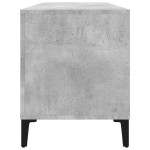 vidaXL Dulap pentru discuri gri beton, 100x38x48 cm, lemn prelucrat vidaXL Dulap pentru discuri gri beton, 100x38x48 cm, lemn prelucrat