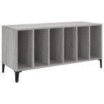 vidaXL Dulap pentru discuri gri sonoma, 100x38x48 cm, lemn prelucrat vidaXL Dulap pentru discuri gri sonoma, 100x38x48 cm, lemn prelucrat