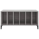 vidaXL Dulap pentru discuri gri sonoma, 100x38x48 cm, lemn prelucrat vidaXL Dulap pentru discuri gri sonoma, 100x38x48 cm, lemn prelucrat