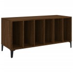 vidaXL Dulap pentru discuri stejar maro, 100x38x48 cm, lemn prelucrat vidaXL Dulap pentru discuri stejar maro, 100x38x48 cm, lemn prelucrat