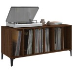 vidaXL Dulap pentru discuri stejar maro, 100x38x48 cm, lemn prelucrat vidaXL Dulap pentru discuri stejar maro, 100x38x48 cm, lemn prelucrat