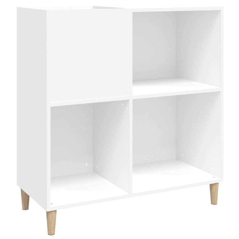 vidaXL Dulap pentru discuri, alb, 84,5x38x89 cm, lemn compozit
