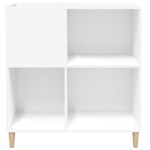 vidaXL Dulap pentru discuri, alb, 84,5x38x89 cm, lemn compozit vidaXL Dulap pentru discuri, alb, 84,5x38x89 cm, lemn compozit