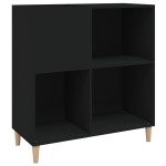 vidaXL Dulap pentru discuri negru 84,5x38x89 cm lemn compozit vidaXL Dulap pentru discuri negru 84,5x38x89 cm lemn compozit