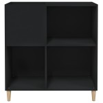 vidaXL Dulap pentru discuri negru 84,5x38x89 cm lemn compozit vidaXL Dulap pentru discuri negru 84,5x38x89 cm lemn compozit