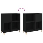 vidaXL Dulap pentru discuri negru 84,5x38x89 cm lemn compozit vidaXL Dulap pentru discuri negru 84,5x38x89 cm lemn compozit