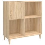 vidaXL Dulap pentru discuri stejar sonoma 84,5x38x89 cm lemn compozit vidaXL Dulap pentru discuri stejar sonoma 84,5x38x89 cm lemn compozit