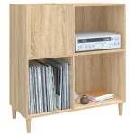 vidaXL Dulap pentru discuri stejar sonoma 84,5x38x89 cm lemn compozit vidaXL Dulap pentru discuri stejar sonoma 84,5x38x89 cm lemn compozit