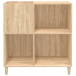 vidaXL Dulap pentru discuri stejar sonoma 84,5x38x89 cm lemn compozit vidaXL Dulap pentru discuri stejar sonoma 84,5x38x89 cm lemn compozit