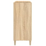 vidaXL Dulap pentru discuri stejar sonoma 84,5x38x89 cm lemn compozit vidaXL Dulap pentru discuri stejar sonoma 84,5x38x89 cm lemn compozit