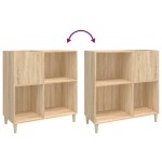vidaXL Dulap pentru discuri stejar sonoma 84,5x38x89 cm lemn compozit vidaXL Dulap pentru discuri stejar sonoma 84,5x38x89 cm lemn compozit