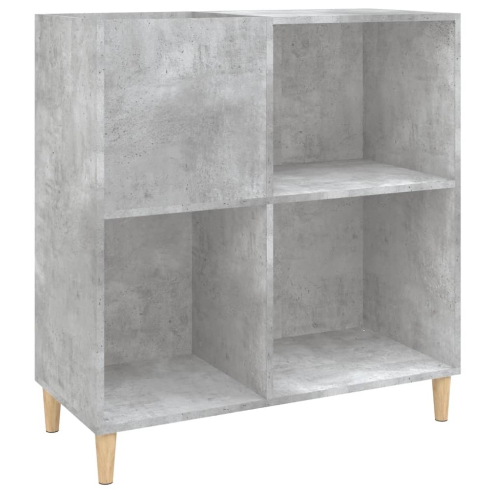 vidaXL Dulap pentru discuri gri beton 84,5x38x89 cm lemn compozit