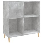 vidaXL Dulap pentru discuri gri beton 84,5x38x89 cm lemn compozit vidaXL Dulap pentru discuri gri beton 84,5x38x89 cm lemn compozit