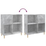 vidaXL Dulap pentru discuri gri beton 84,5x38x89 cm lemn compozit vidaXL Dulap pentru discuri gri beton 84,5x38x89 cm lemn compozit