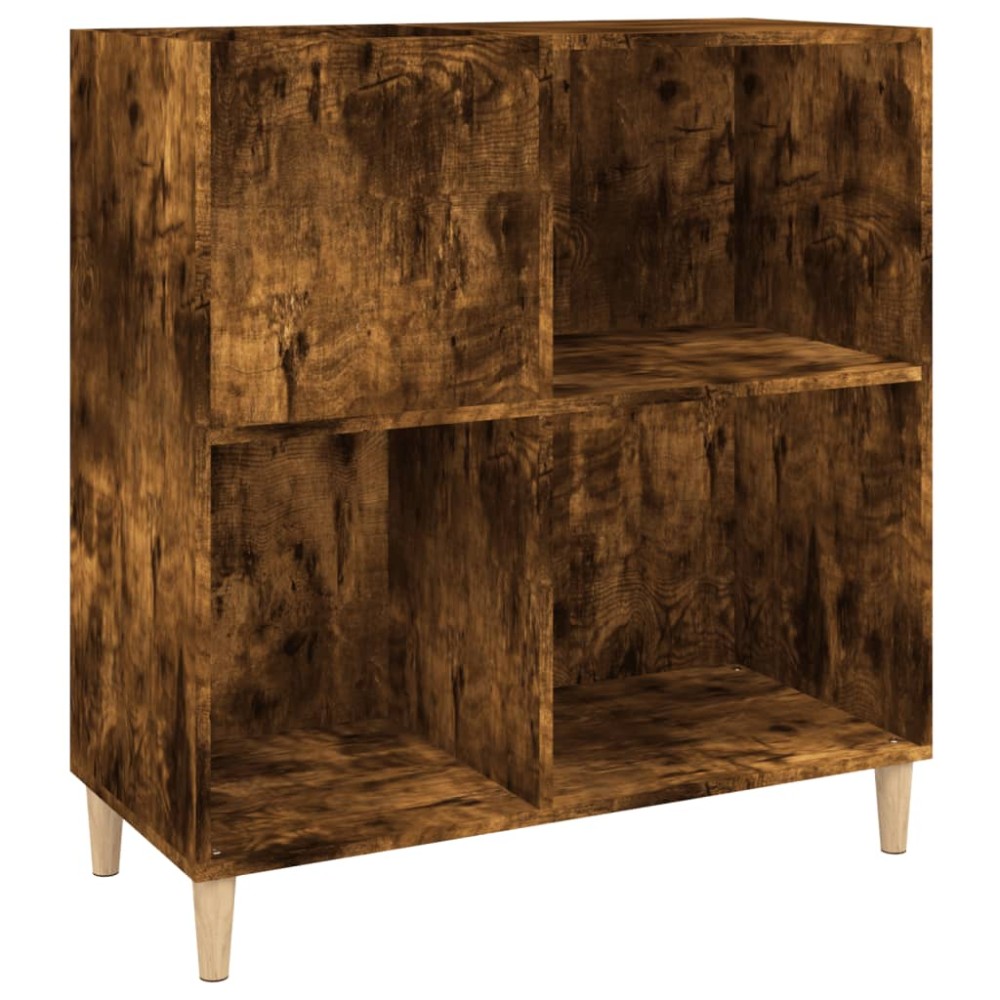 vidaXL Dulap pentru discuri stejar fumuriu 84,5x38x89 cm lemn compozit