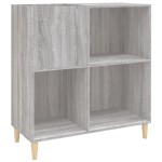 vidaXL Dulap pentru discuri gri sonoma 84,5x38x89 cm lemn compozit vidaXL Dulap pentru discuri gri sonoma 84,5x38x89 cm lemn compozit