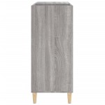 vidaXL Dulap pentru discuri gri sonoma 84,5x38x89 cm lemn compozit vidaXL Dulap pentru discuri gri sonoma 84,5x38x89 cm lemn compozit