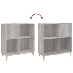 vidaXL Dulap pentru discuri gri sonoma 84,5x38x89 cm lemn compozit vidaXL Dulap pentru discuri gri sonoma 84,5x38x89 cm lemn compozit
