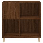 vidaXL Dulap pentru discuri stejar maro 84,5x38x89 cm lemn compozit vidaXL Dulap pentru discuri stejar maro 84,5x38x89 cm lemn compozit