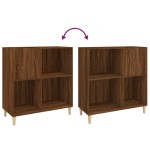 vidaXL Dulap pentru discuri stejar maro 84,5x38x89 cm lemn compozit vidaXL Dulap pentru discuri stejar maro 84,5x38x89 cm lemn compozit
