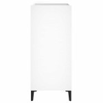 vidaXL Comodă de discuri, alb, 84,5x38x89 cm, lemn compozit vidaXL Comodă de discuri, alb, 84,5x38x89 cm, lemn compozit