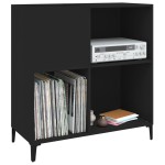 vidaXL Dulap pentru discuri negru 84,5x38x89 cm lemn compozit vidaXL Dulap pentru discuri negru 84,5x38x89 cm lemn compozit