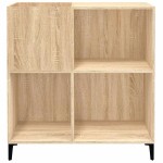 vidaXL Dulap pentru discuri stejar sonoma 84,5x38x89 cm lemn compozit vidaXL Dulap pentru discuri stejar sonoma 84,5x38x89 cm lemn compozit