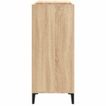vidaXL Dulap pentru discuri stejar sonoma 84,5x38x89 cm lemn compozit vidaXL Dulap pentru discuri stejar sonoma 84,5x38x89 cm lemn compozit
