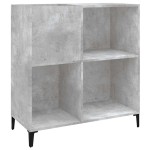 vidaXL Dulap pentru discuri gri beton 84,5x38x89 cm lemn compozit
