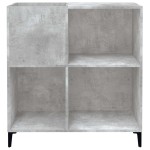 vidaXL Dulap pentru discuri gri beton 84,5x38x89 cm lemn compozit