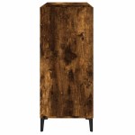 vidaXL Dulap pentru discuri stejar fumuriu 84,5x38x89 cm lemn compozit vidaXL Dulap pentru discuri stejar fumuriu 84,5x38x89 cm lemn compozit