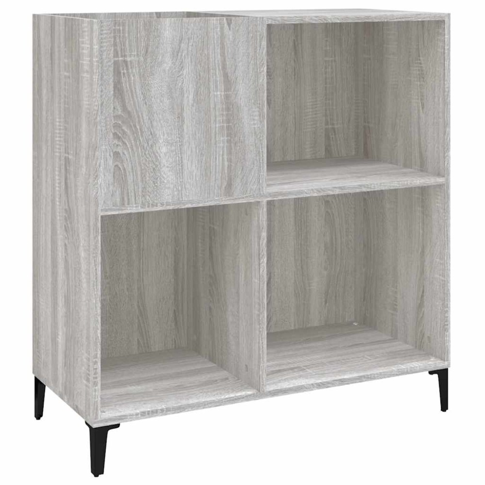 vidaXL Dulap pentru discuri gri sonoma 84,5x38x89 cm lemn compozit