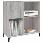 vidaXL Dulap pentru discuri gri sonoma 84,5x38x89 cm lemn compozit vidaXL Dulap pentru discuri gri sonoma 84,5x38x89 cm lemn compozit