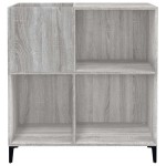 vidaXL Dulap pentru discuri gri sonoma 84,5x38x89 cm lemn compozit vidaXL Dulap pentru discuri gri sonoma 84,5x38x89 cm lemn compozit