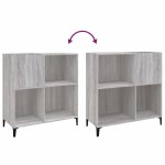 vidaXL Dulap pentru discuri gri sonoma 84,5x38x89 cm lemn compozit vidaXL Dulap pentru discuri gri sonoma 84,5x38x89 cm lemn compozit