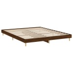 vidaXL Cadru de pat fără saltea Stejar maro 200x200 cm Lemn prelucrat vidaXL Cadru de pat fără saltea Stejar maro 200x200 cm Lemn prelucrat