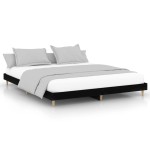 vidaXL Cadru de pat fără saltea Negru 180x200cm Lemn prelucrat