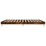 vidaXL Cadru de pat fără saltea Stejar afumat 160x200cm Lemn prelucrat