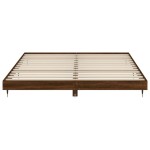 vidaXL Cadru de pat fără saltea Stejar maro 200x200 cm Lemn prelucrat vidaXL Cadru de pat fără saltea Stejar maro 200x200 cm Lemn prelucrat