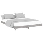 vidaXL Cadru de pat fără saltea Gri Sonoma 160x200cm lemn prelucrat