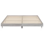 vidaXL Cadru de pat fără saltea Gri Sonoma 160x200cm lemn prelucrat