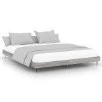 vidaXL Cadru de pat fără saltea Gri Sonoma 180x200cm Lemn prelucrat