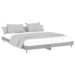 vidaXL Cadru de pat fără saltea Gri Sonoma 180x200cm Lemn prelucrat